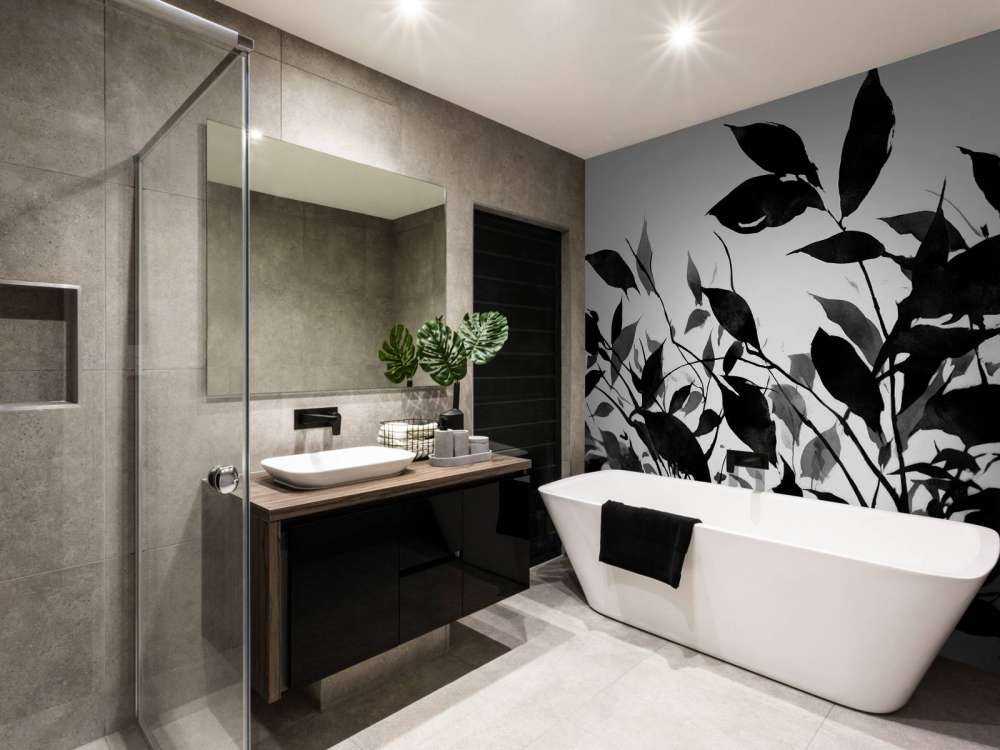 Black leaf ink art
