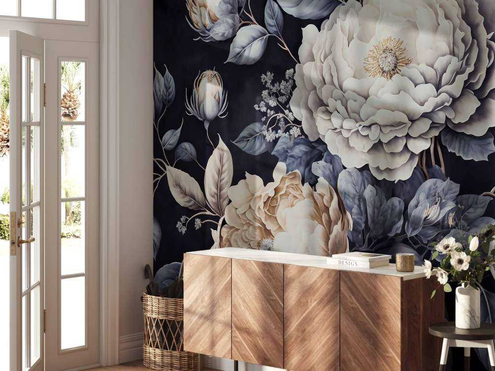baroque, floral, grand et sombre