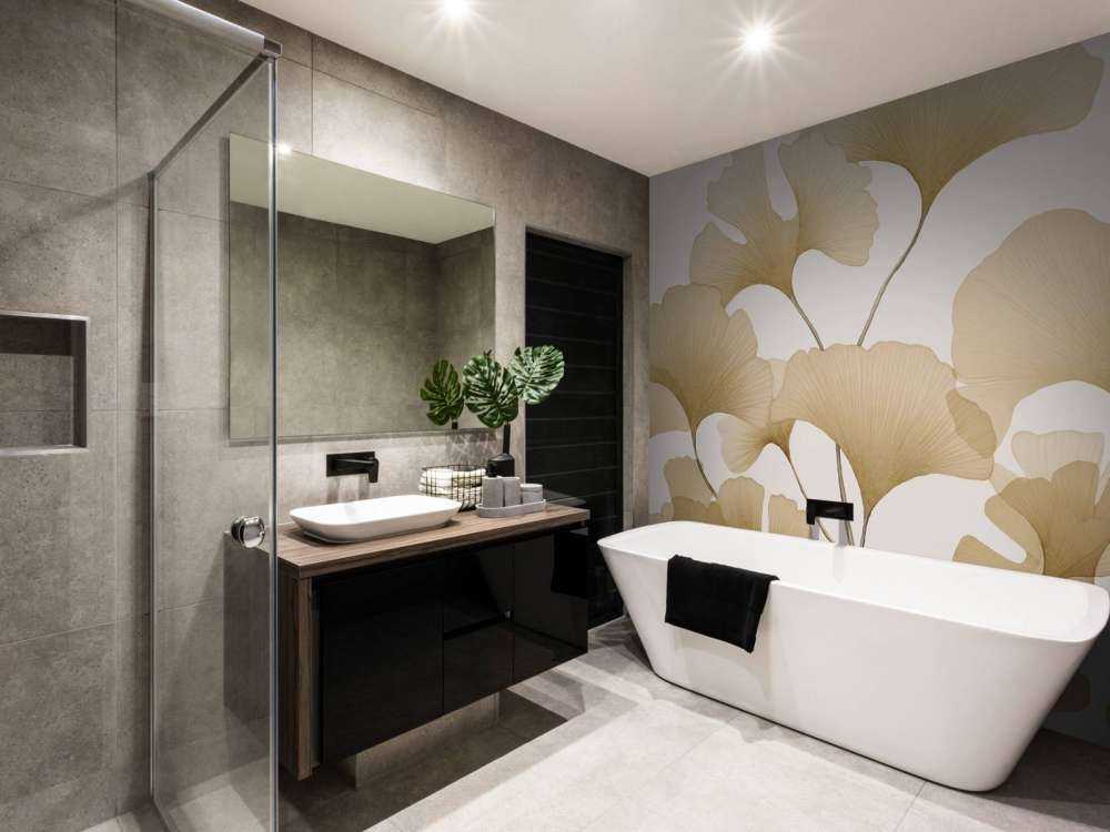 Tranquil gingko dreams soft beige