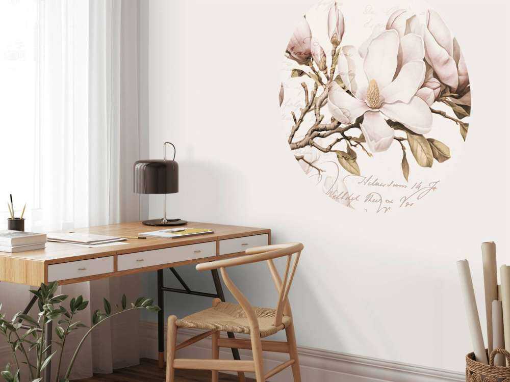 Romance printanière de magnolia, art floral nostalgique
