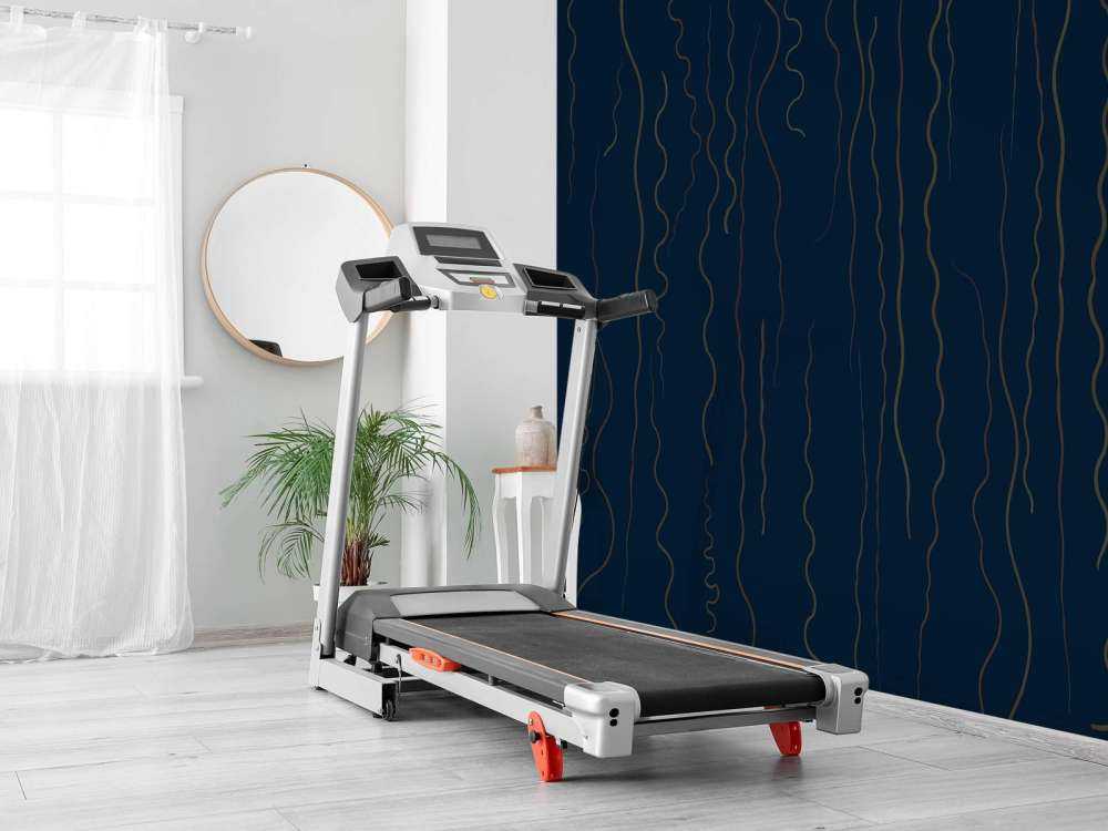 Lignes organiques herbe bleu nuit