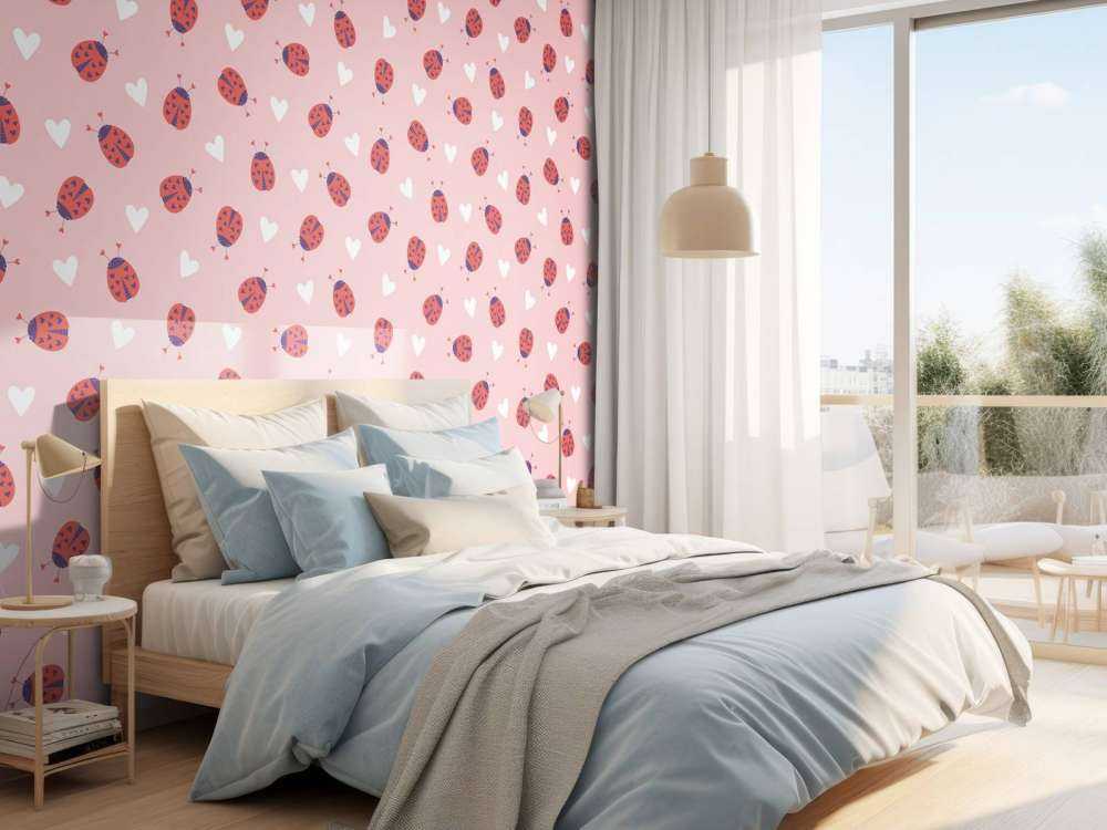 Coccinelles avec des cœurs