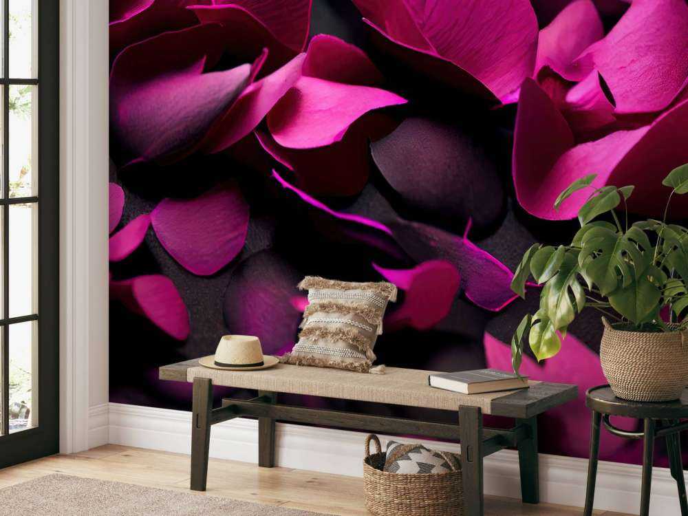 Hortensias rose foncé