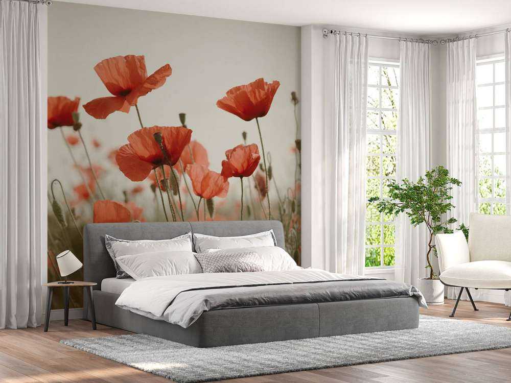 Coquelicots aux couleurs vintage