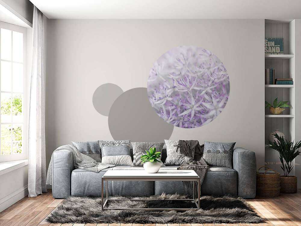 Fleurs d'allium en gros plan