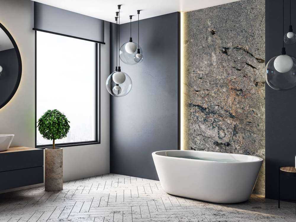 Structure en marbre gris