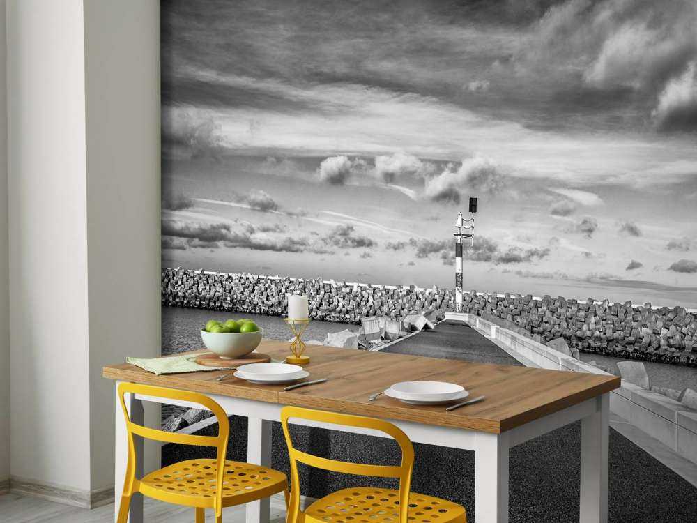 Mur de quai de la marina de Cadzand-Bad 