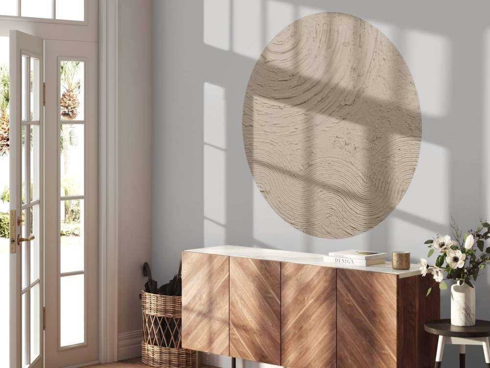 Formes et lignes organiques en taupe