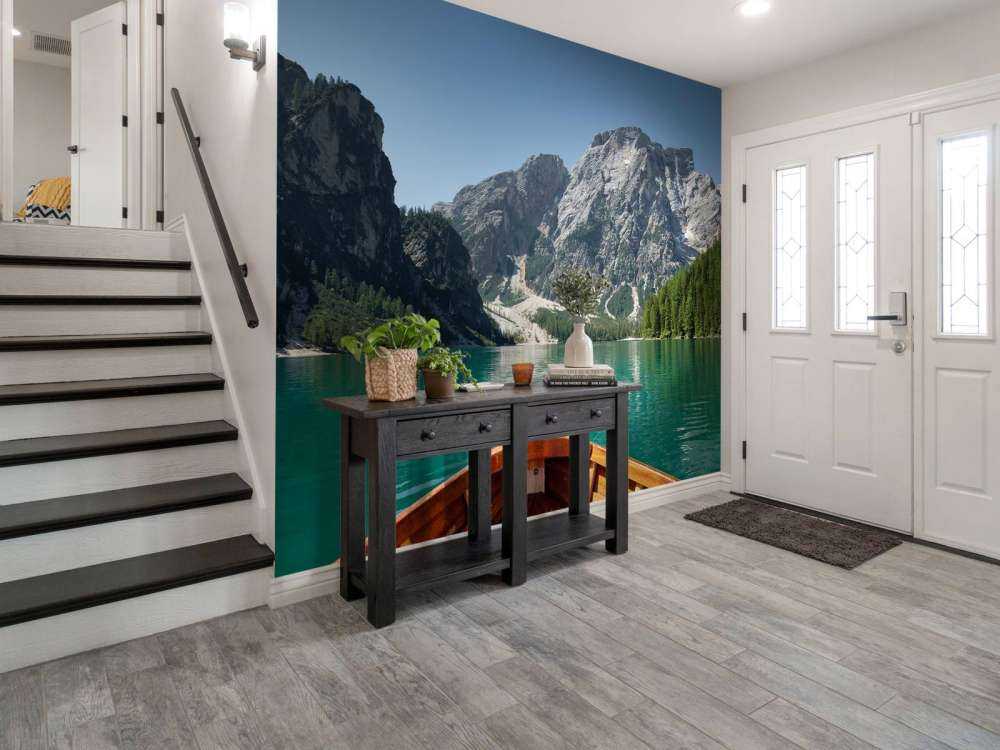 Le Lago di Braies depuis un bateau