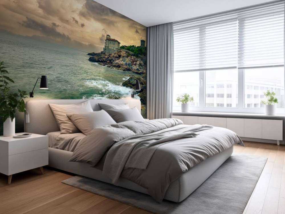 Vieux château sur la côte