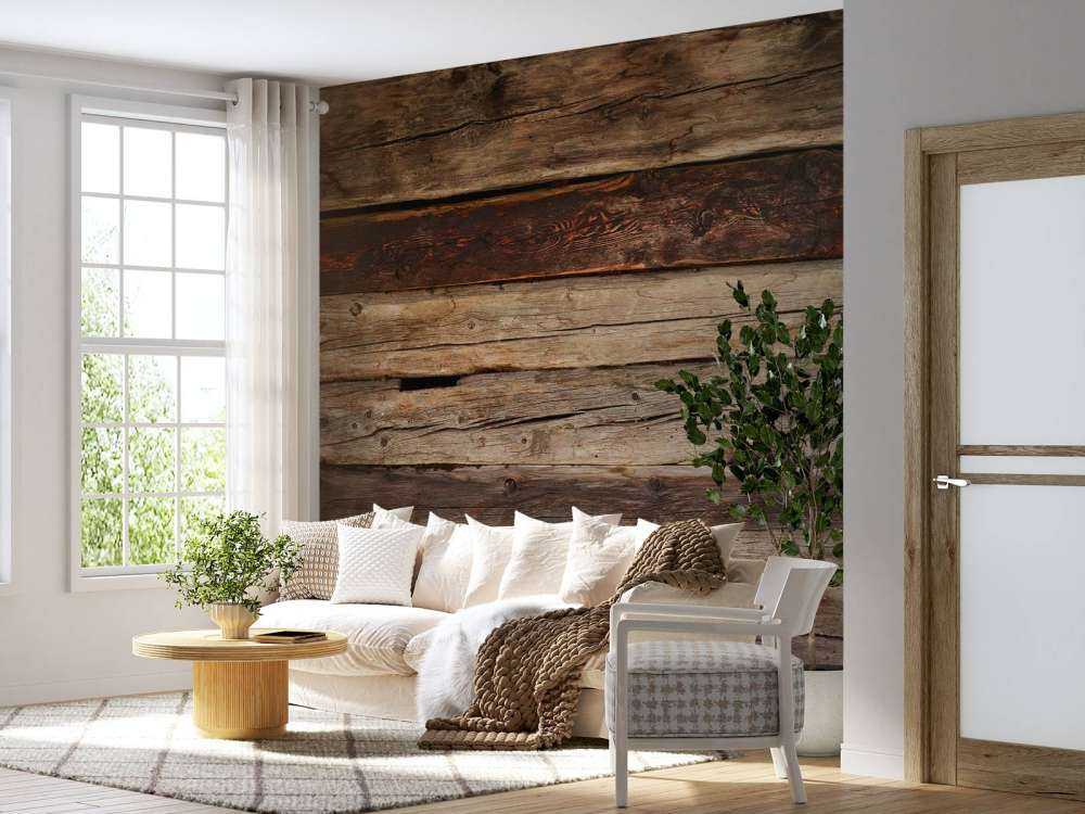 Bois rouge dégradé