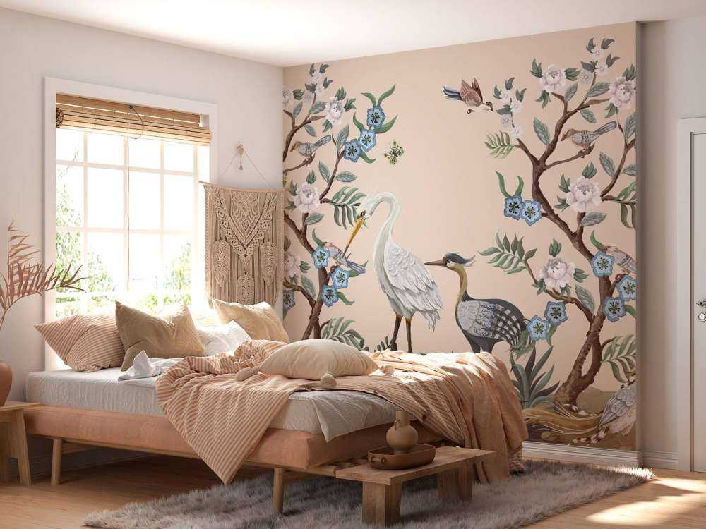 Des hérons colorés