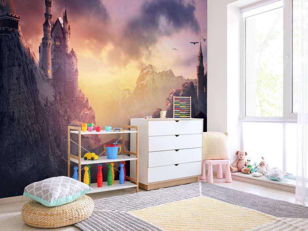 Château au coucher du soleil