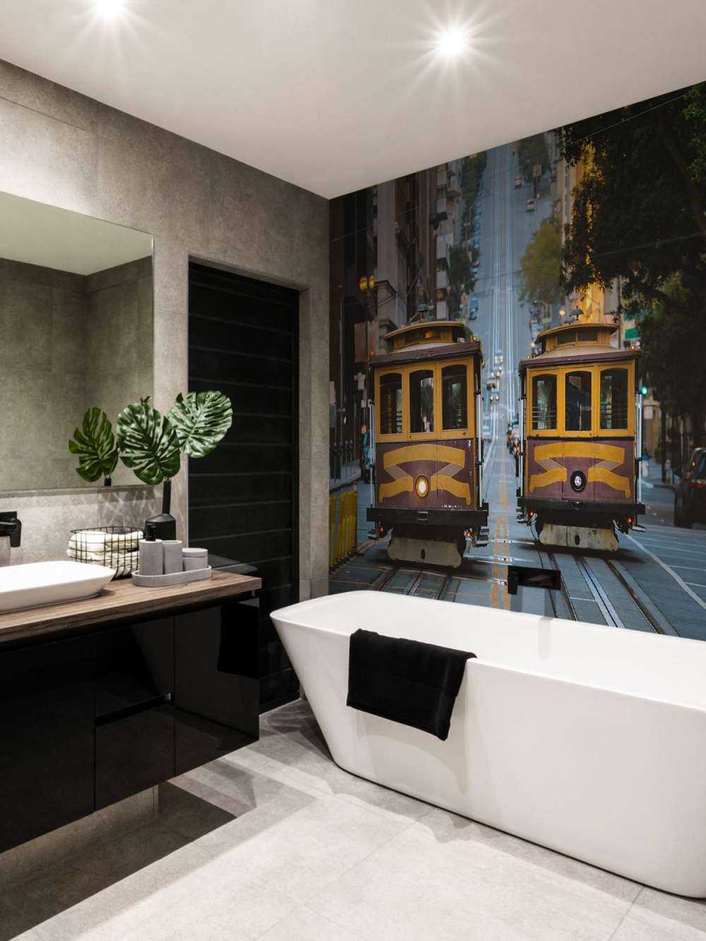 Tramways jaunes à San Francisco, États-Unis