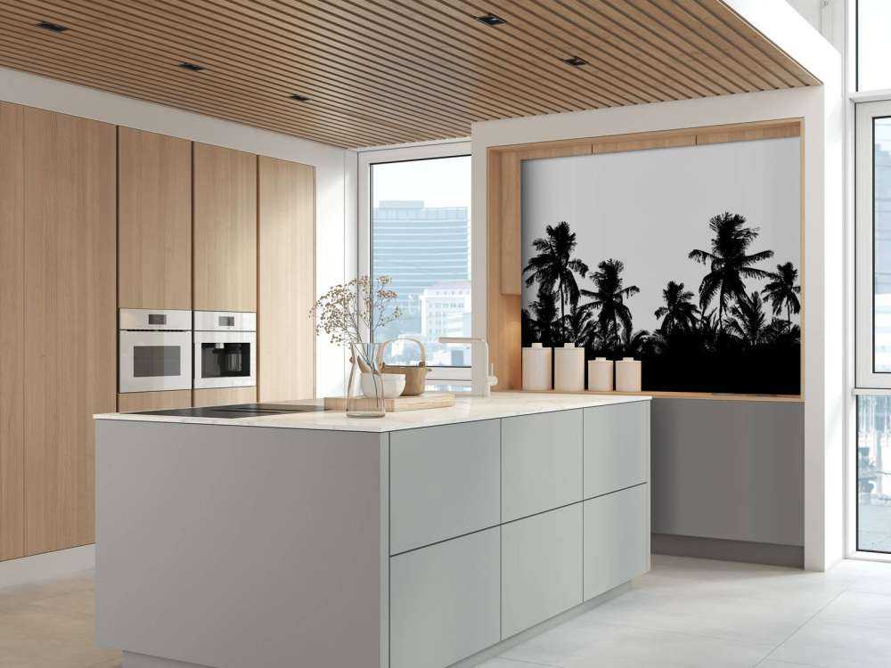 Silhouette de palmiers