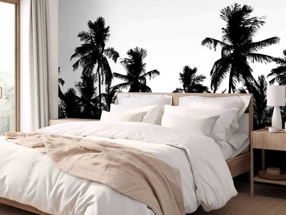 Silhouette de palmiers