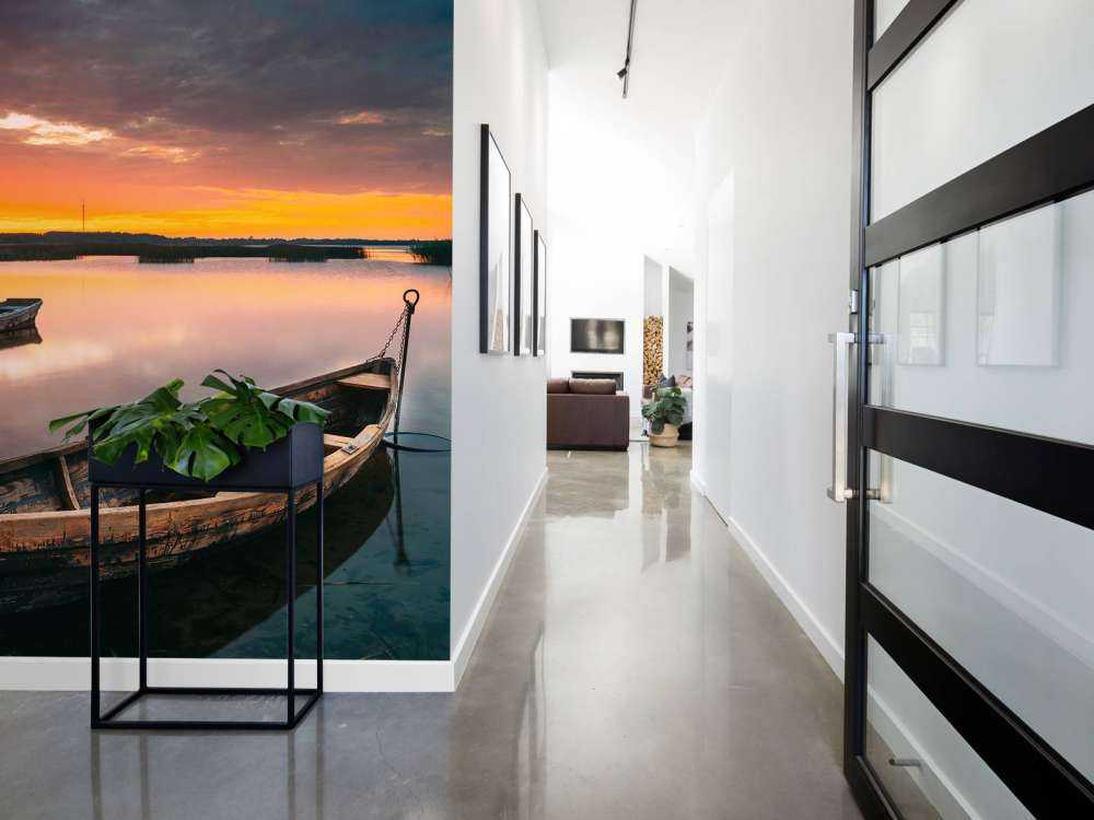 Bateaux au coucher du soleil