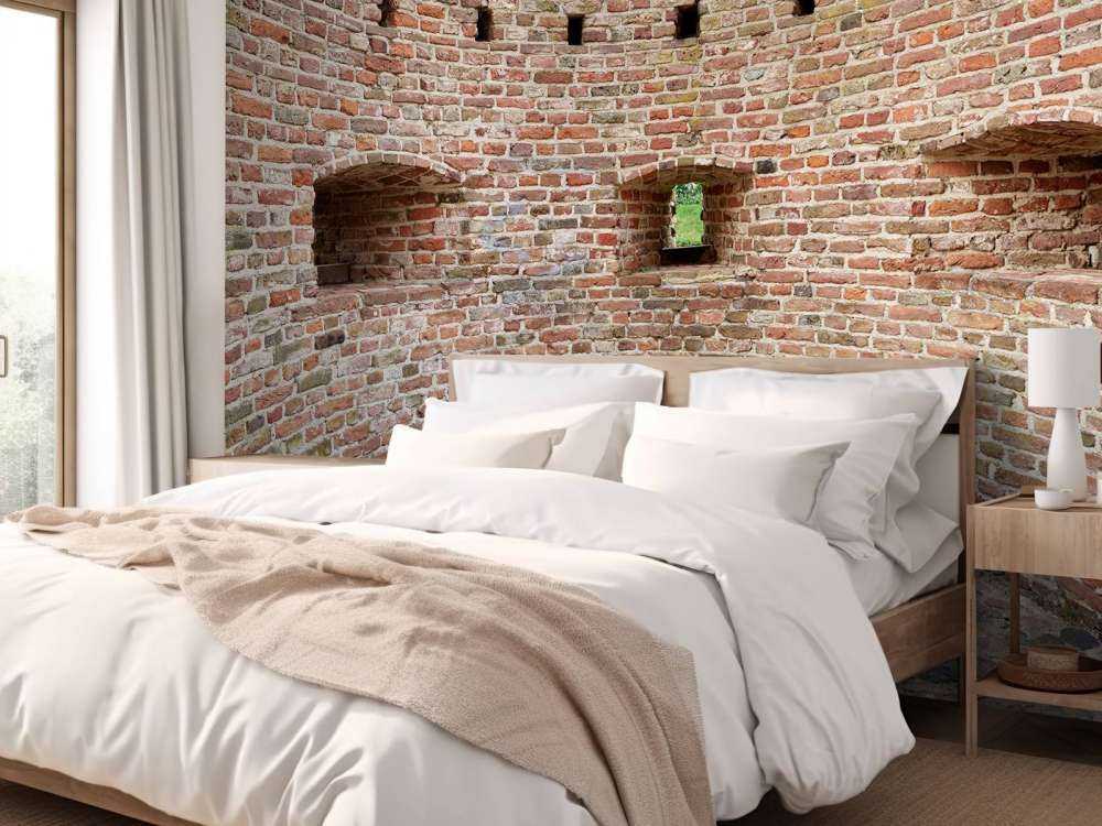 Mur d'enceinte courbe de la ville