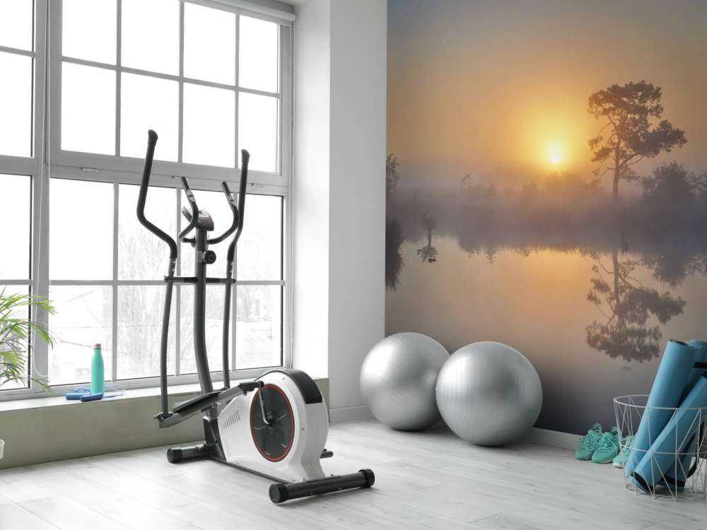 Lever de soleil brumeux