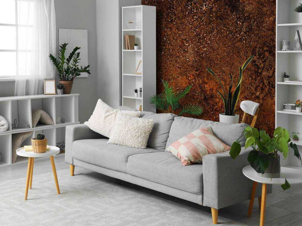 Structure brune rouillée