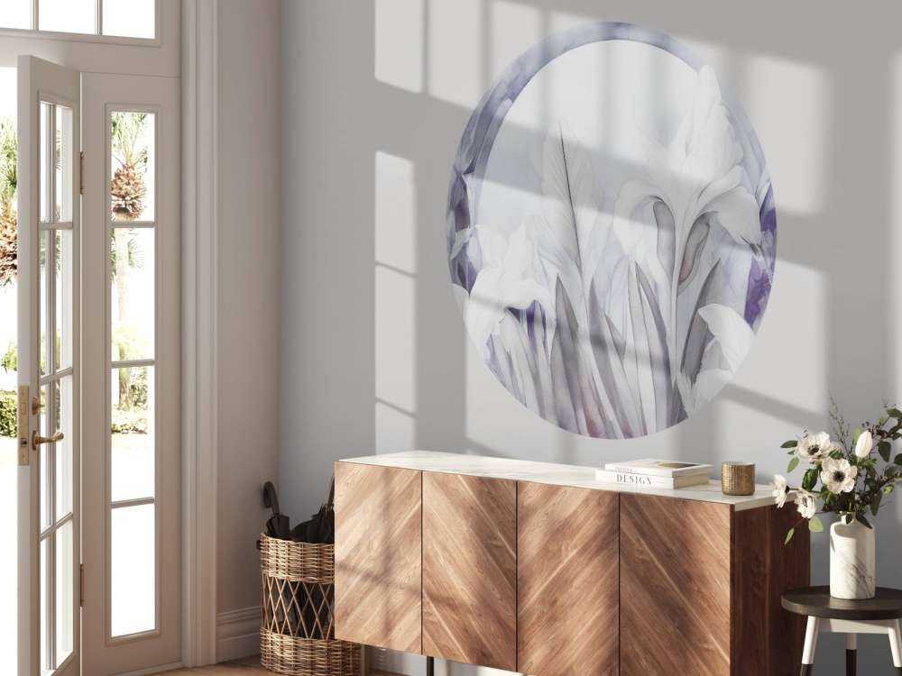 Iris au lever du soleil violet