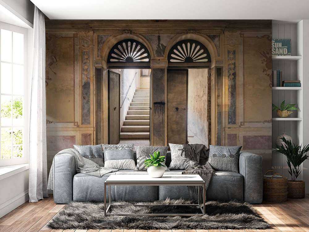 Maison de campagne abandonnée Entrée