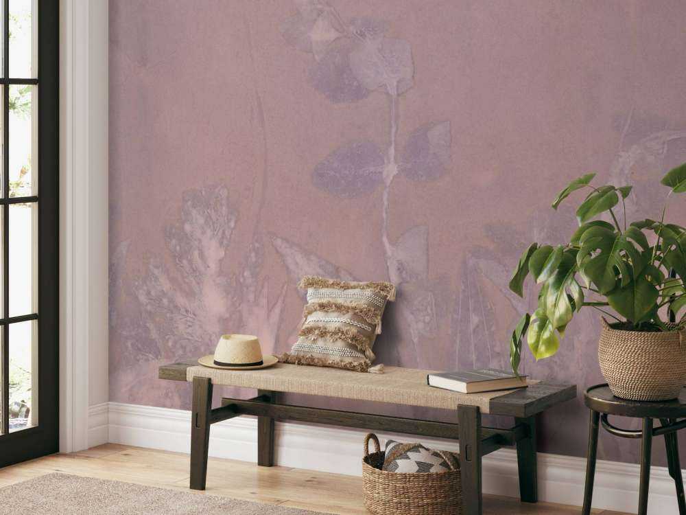 Géranium sauvage en neige - mauve