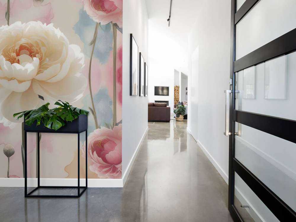 Pivoines symétriques à l’aquarelle
