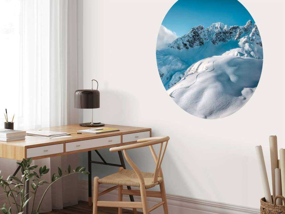 Pente ressentie dans le silence alpin