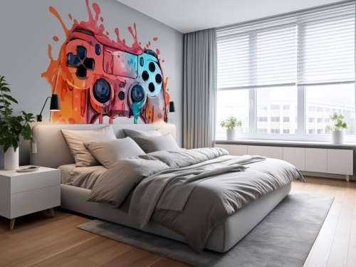 Aquarelle Gamer Éclaboussure