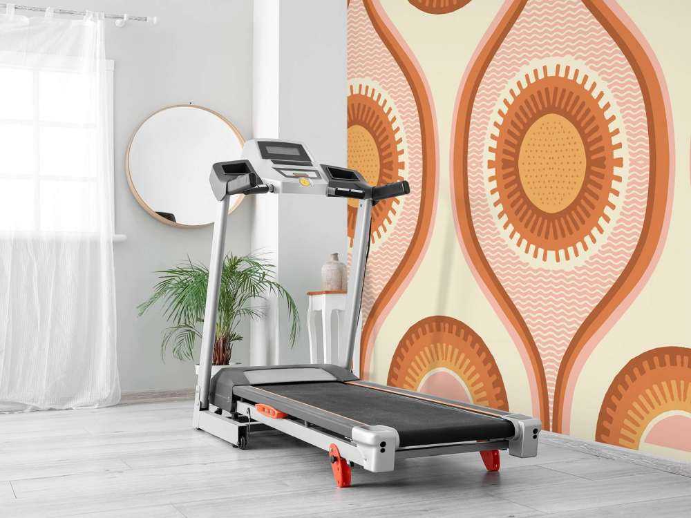 Spirales solaires chaudes de style rétro