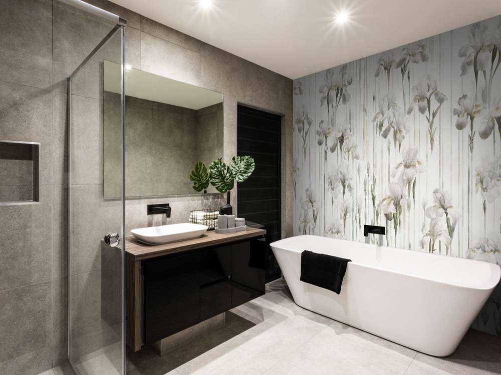 Iris et rayures beige sans couture