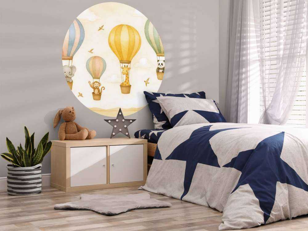 Voyage des animaux en montgolfière