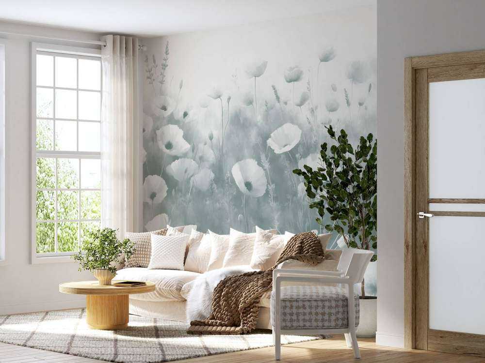 Danse de fleurs sauvages - vert foncé