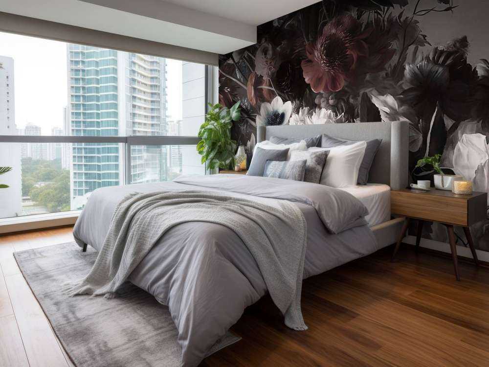 Grand bouquet avec des anémones roses