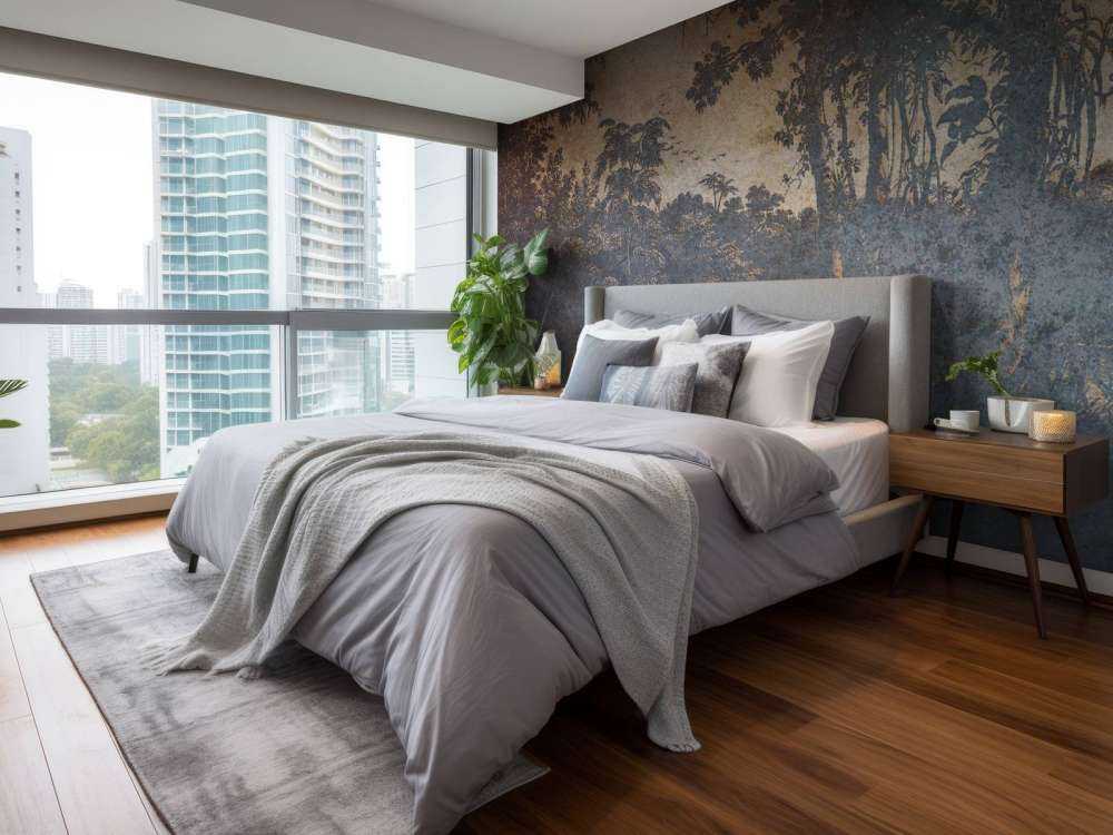 Jungle fanée dans la pénombre