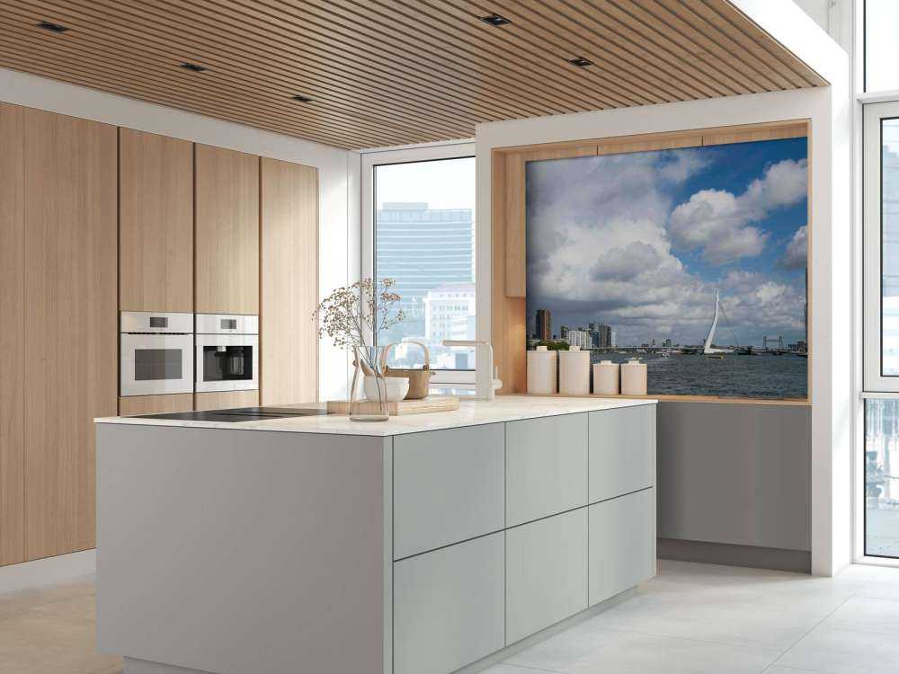 Vue de la ville avec le pont Erasmus