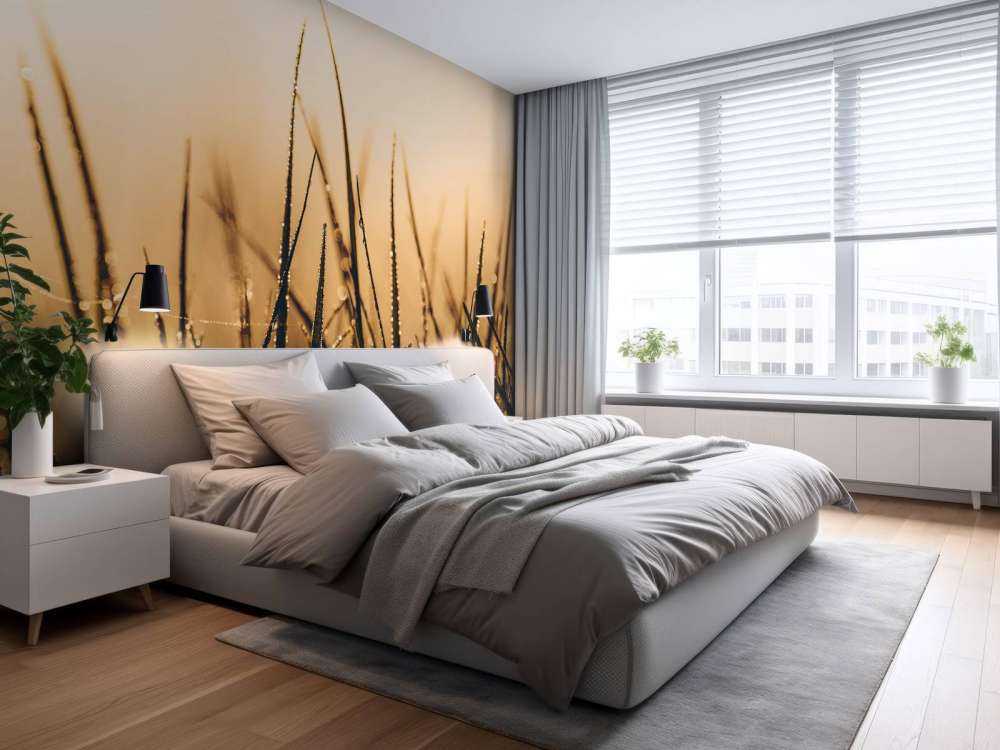 Herbe de rosée étincelante