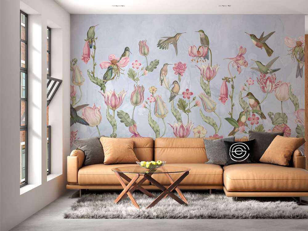 Symphonie des Colibris de Printemps - Sérénade Bleu Pastel