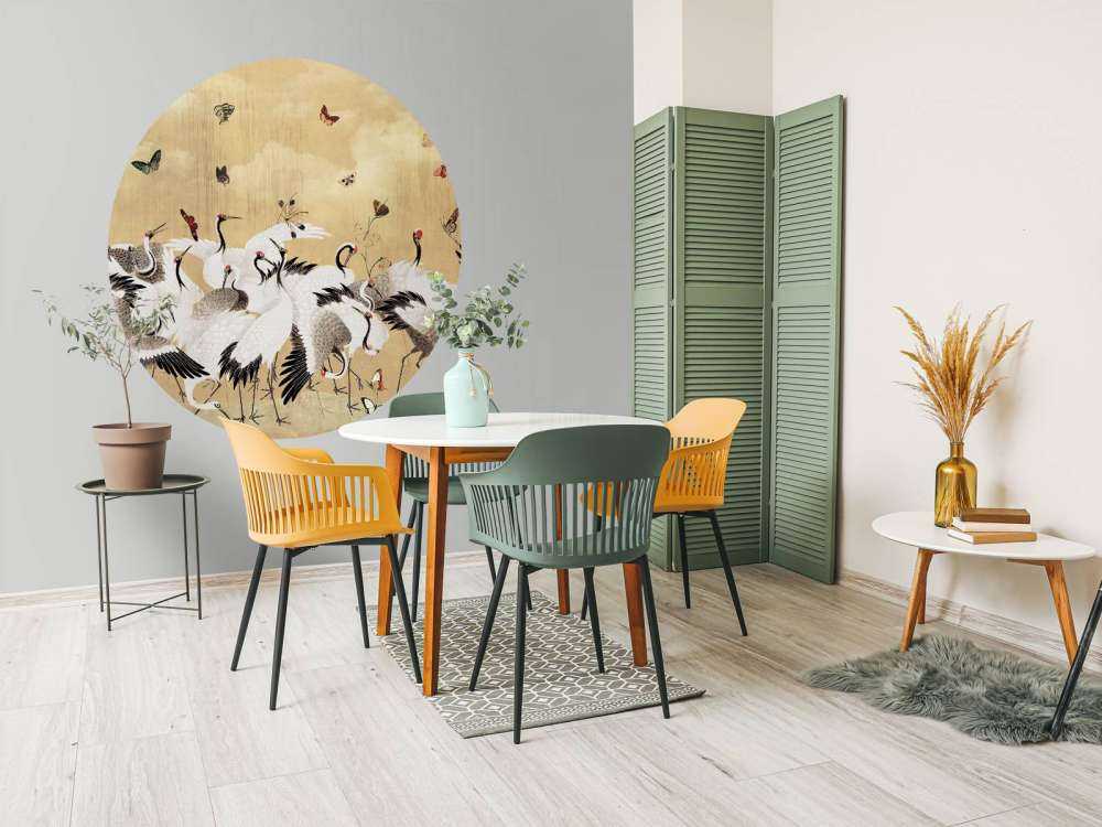 Danse dorée des grues