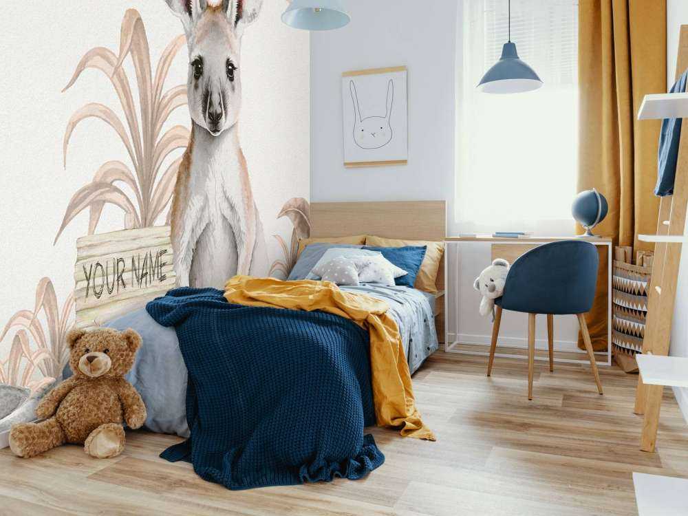 Bébé kangourou de la jungle taupe