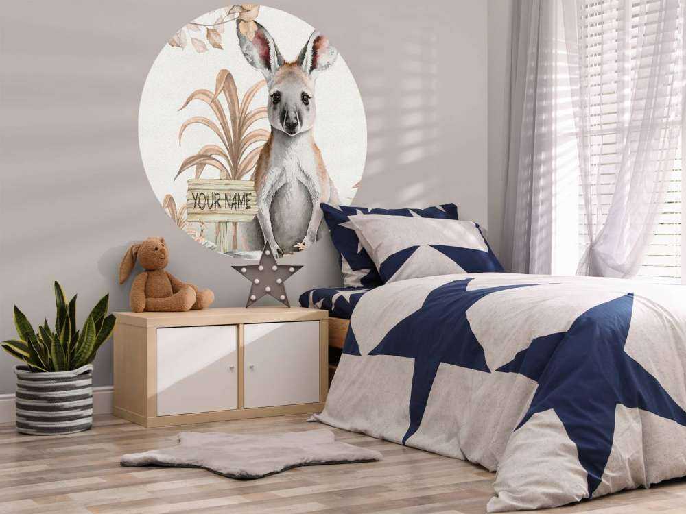 Bébé kangourou de la jungle taupe