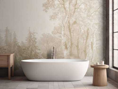 Paysage forestier beige #2