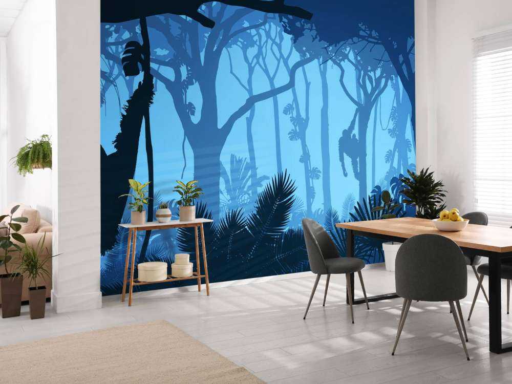 Singes dans la jungle