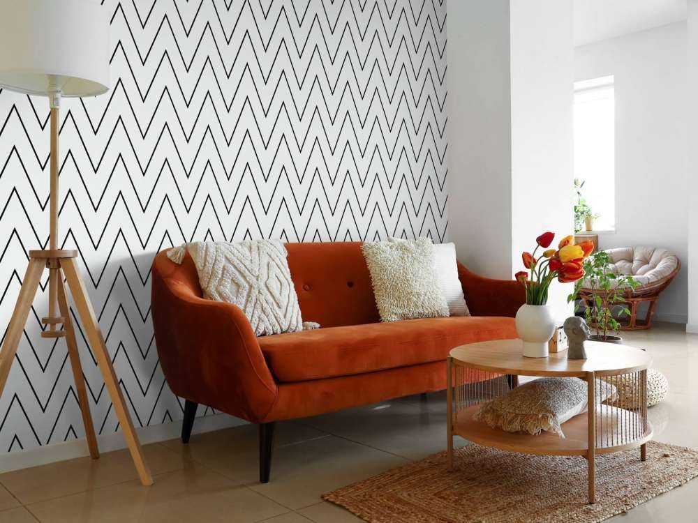 Motif en zigzag