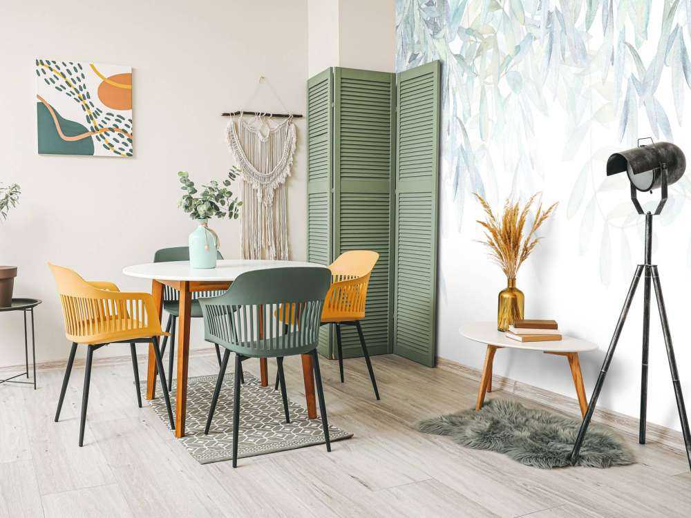 Feuilles à l'aquarelle aux couleurs pastels