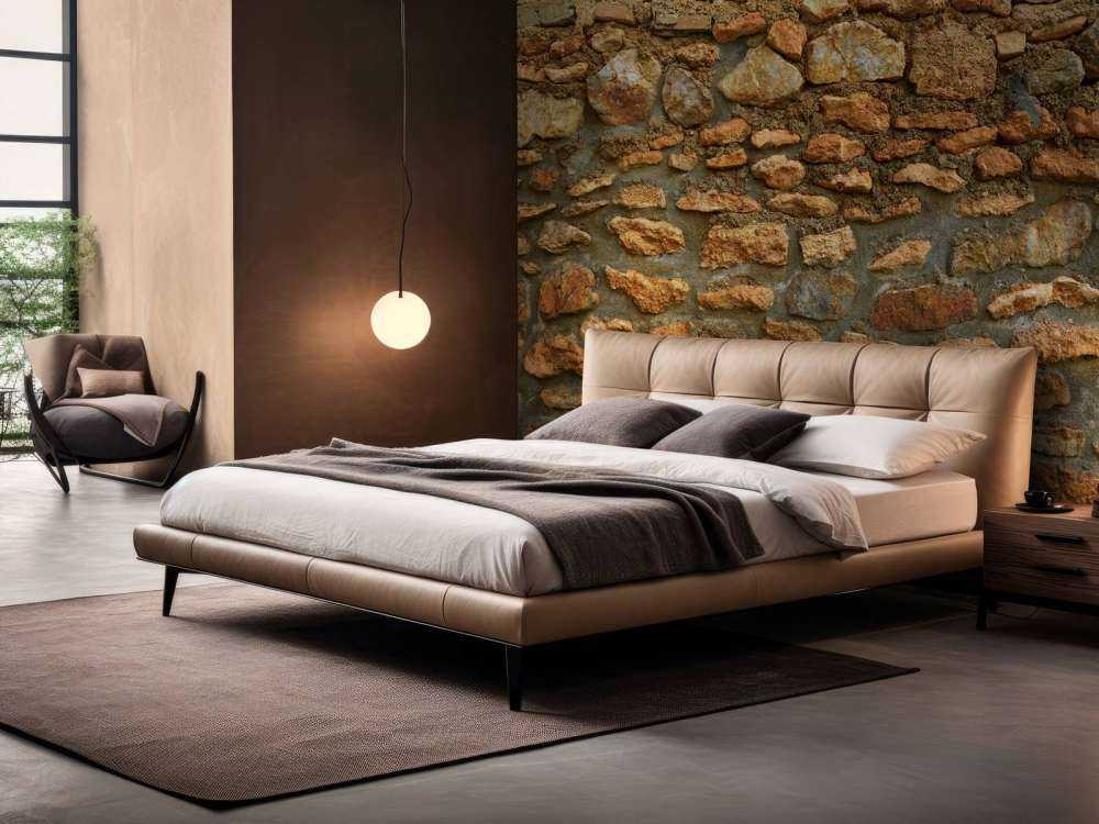 Grand mur avec des pierres brutes de différentes tailles