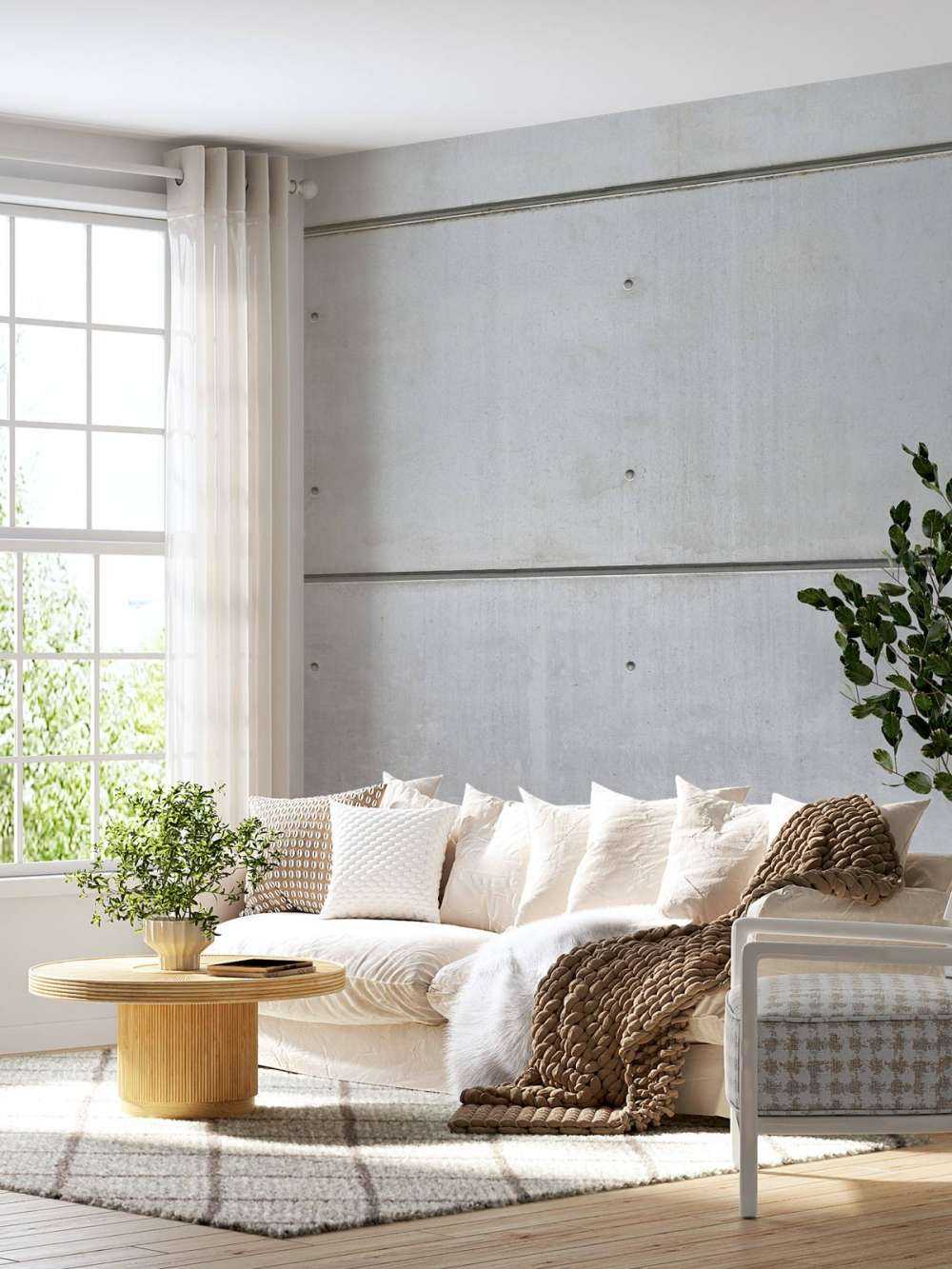 Mur horizontal en béton