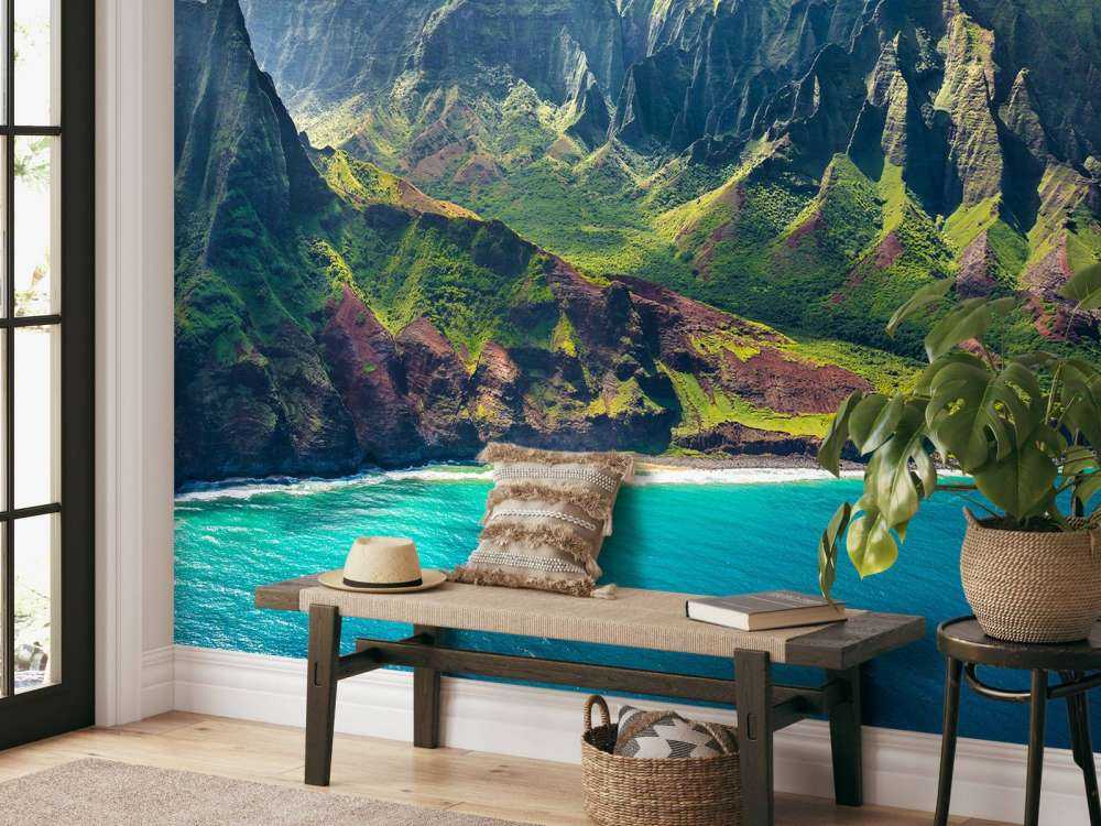 Montagnes le long de la côte