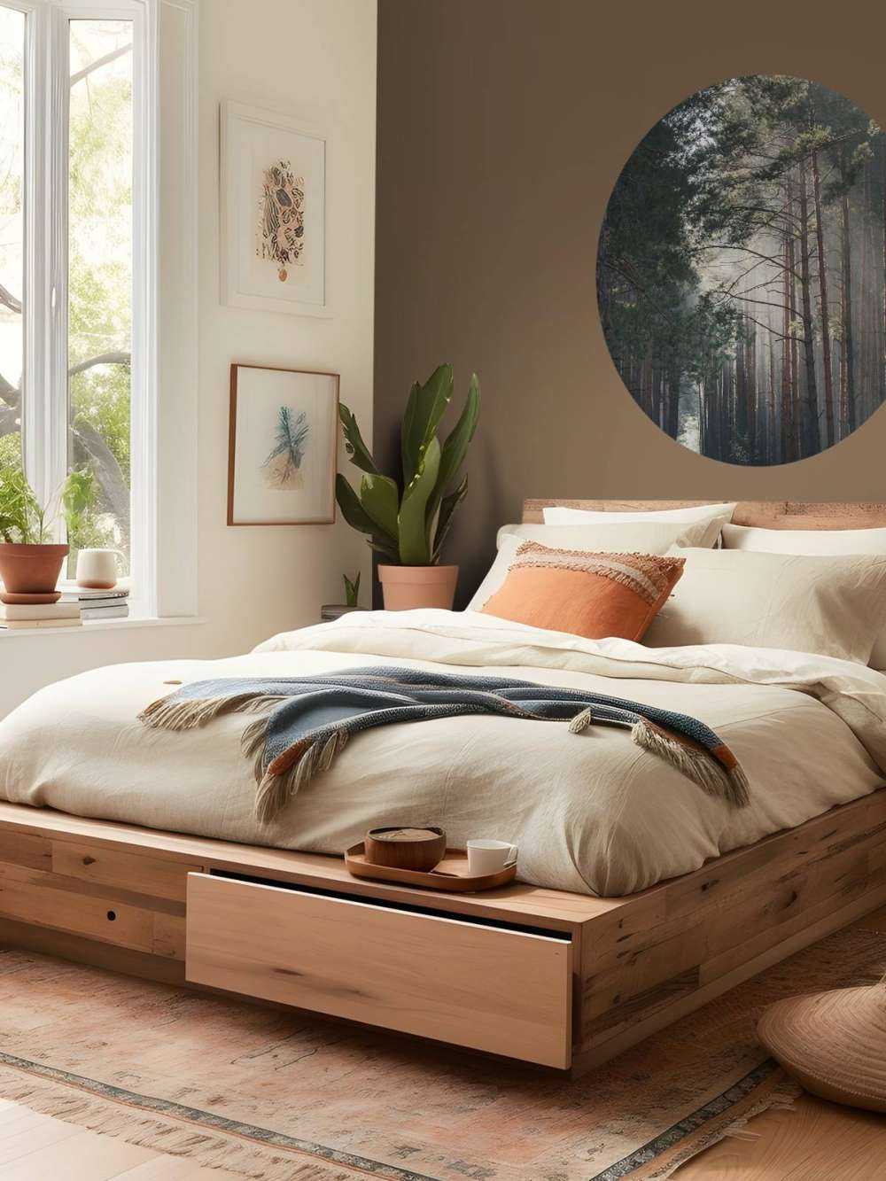 Lueur d'automne dans la forêt